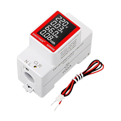 ya 16 10.20 baidi AC 50V~300V Din Rail Electricity Digital Power Energy Watt Voltmeter Ammeter