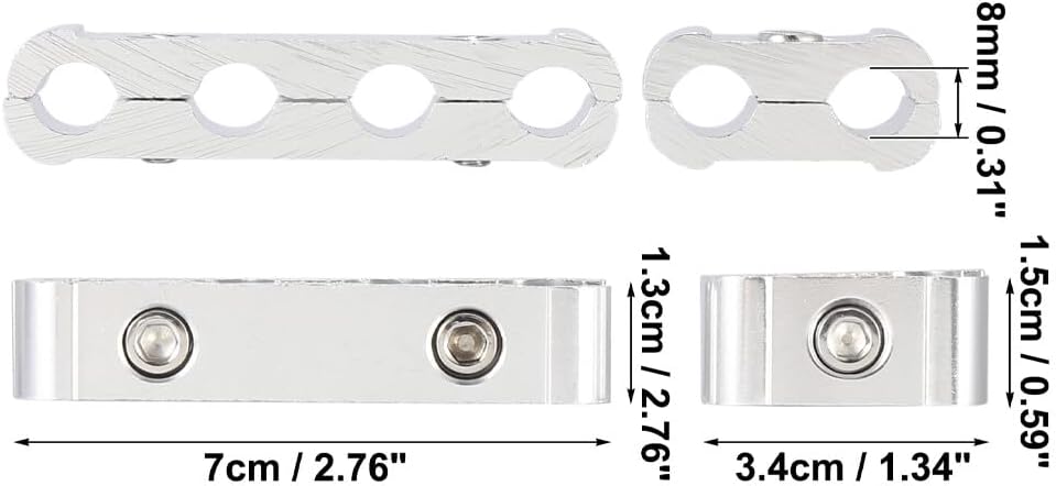ya 11 9.14 zhengce Engine Spark Plug Wire Aluminum Separator Divider 8mm 9mm10mm Fit for Ford