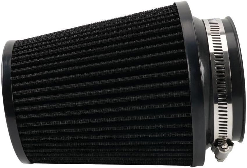 ya 13 9.15 baidi 3IN 76mm High Flow Inlet Dry Air Filter Cold Air Intake Cone Replacement Black
