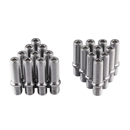 ya 10 9.16 baidi 20pcs M14x1.25 to M12x1.5 50mm Extended Wheel Stud Bolt Conversion Screw Adapter