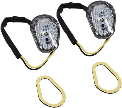 ya 4 8.14 1 Pair Amber LED Turn Signal Light Indicator Lamp Flush Mount For YZF