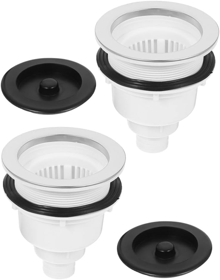 ya 14 9.20 baidi 2 Sets Hair Shampooing Device Bathroom Sink Drain Plug Strainer Catcher-1