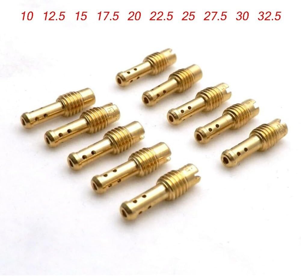 ya 2 8.15 10pcs For Pilot Jet 8 Bleed Holes For MIKUNI VM/TM/for TMX Carburetor 10-32.5