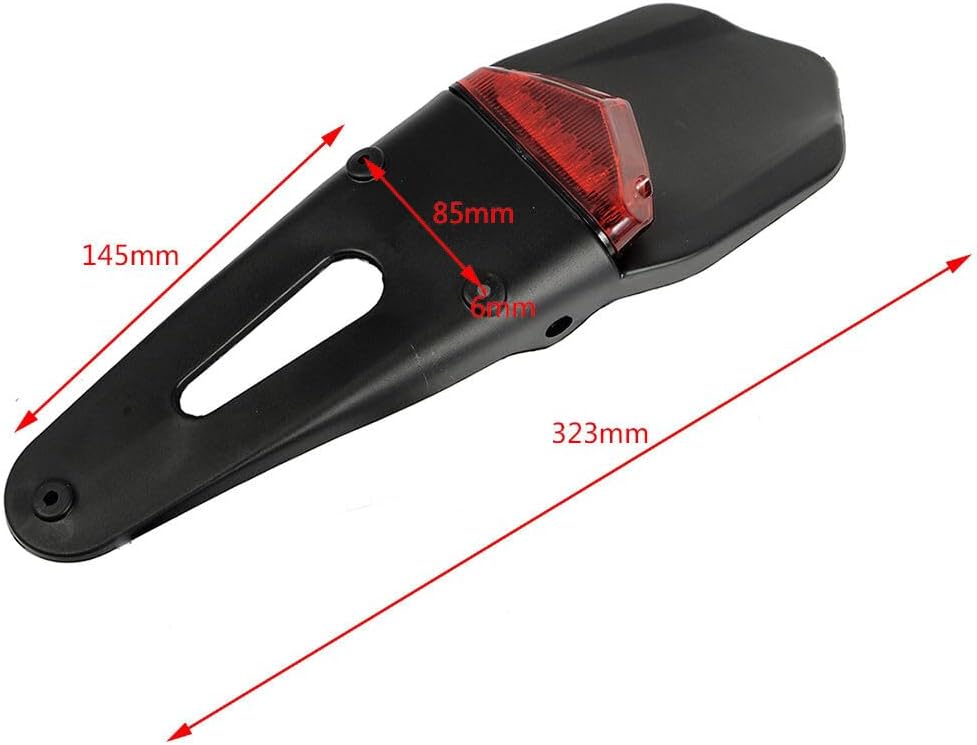 ya 4 8.14 Universal fender rear fender LED taillight brake lights for Mororrad quad ATV