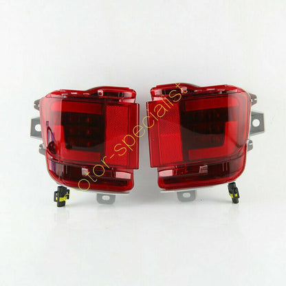 ya 4 8.14 Red LED Rear Bumper Fog Light Brake/Tail Light for Toyota Land Cruiser 2016-2021