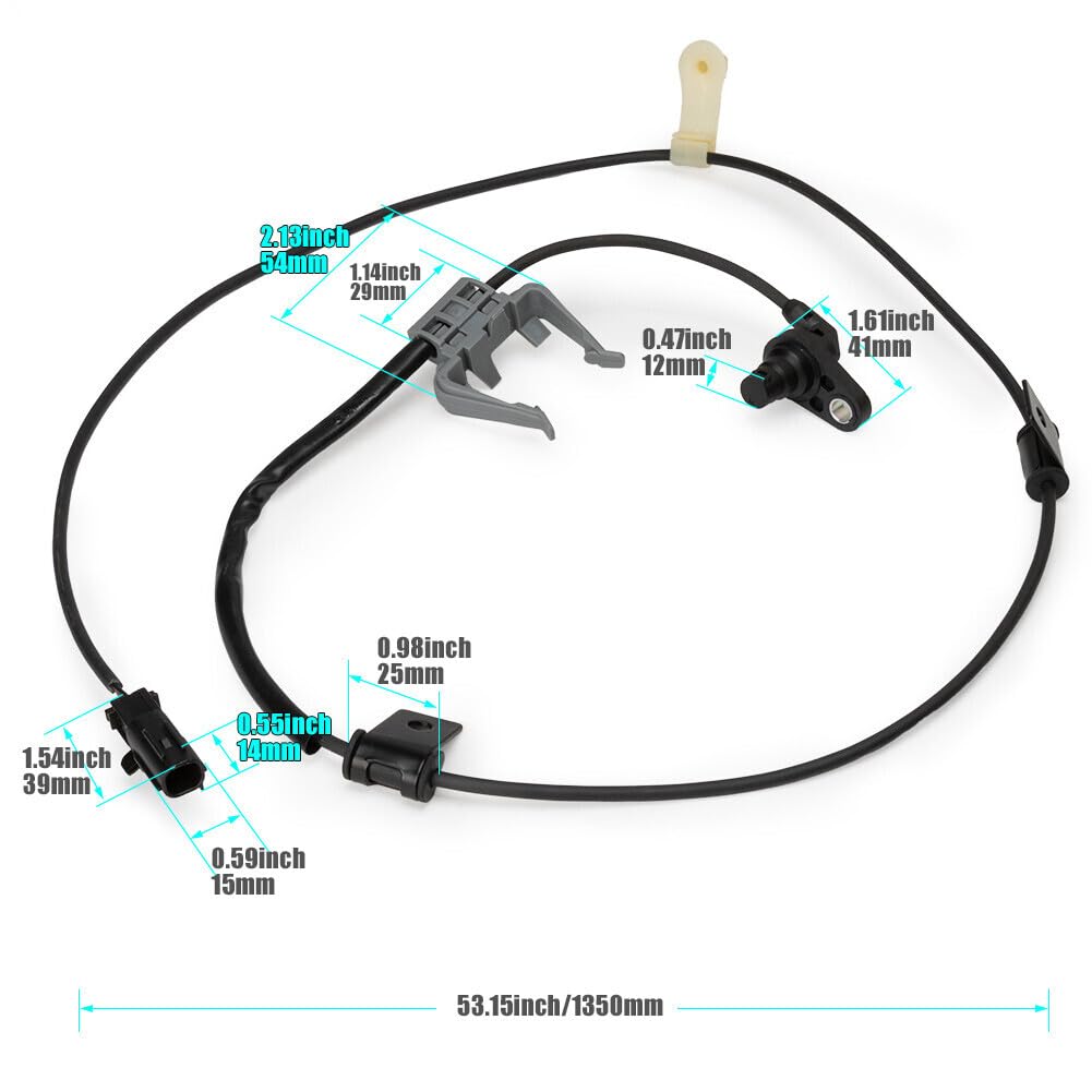 ya 9 10.24 Front Right ABS Wheel Speed Sensor for Toyota for Sienna 89542-08050 L4 2.7L V6 3.5L