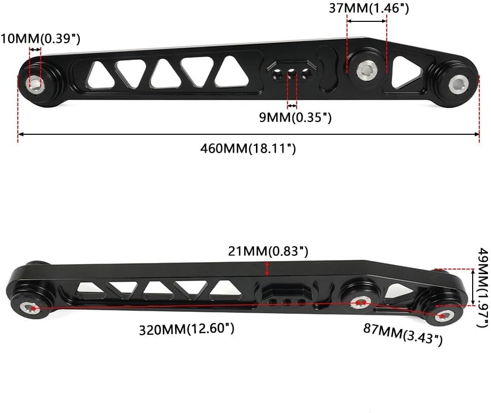 ya 13 9.15 baidi Aluminum Billet Rear Lower Control Arm for Honda for Civic 1996-2000 EK Series