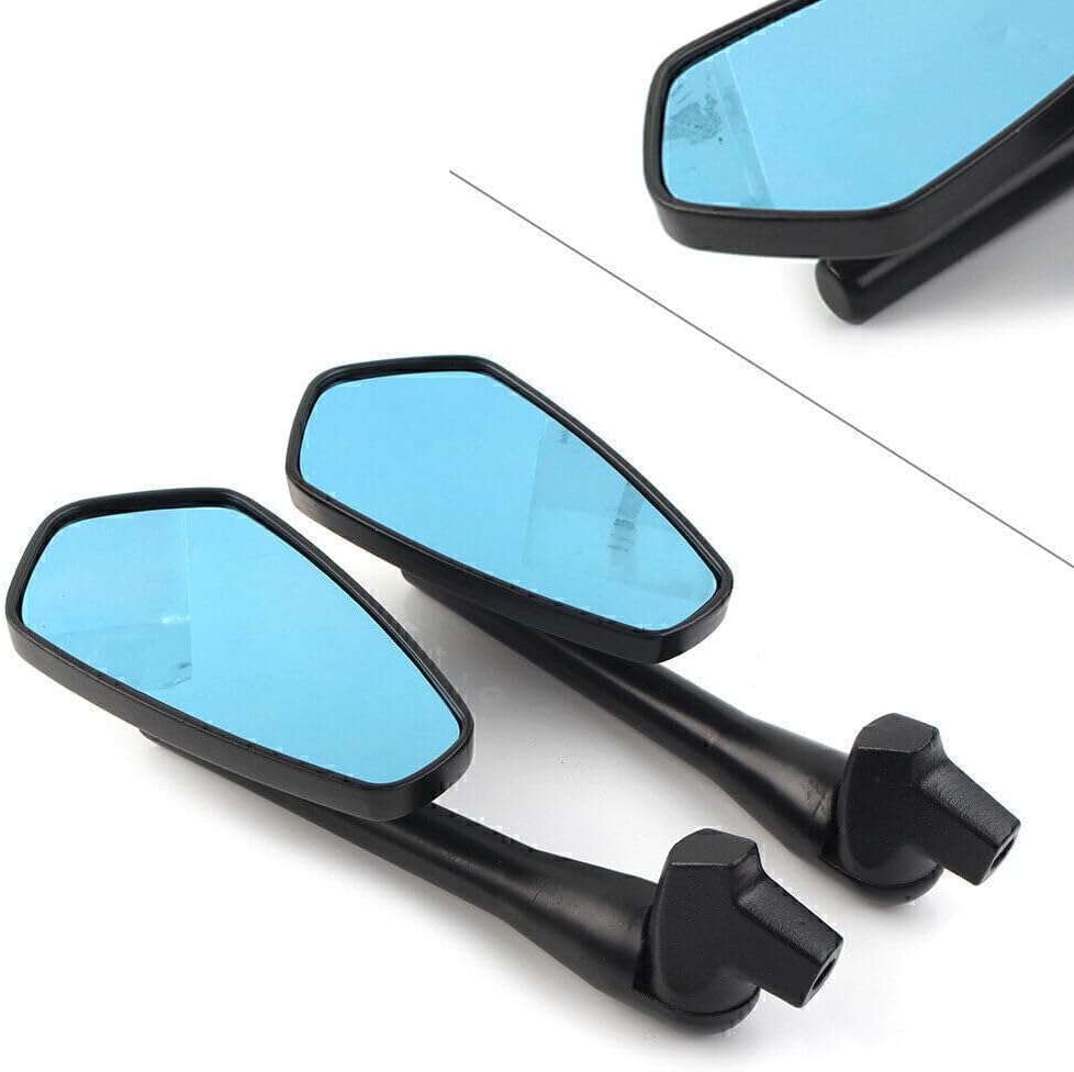 ya 2 8.15 for All Motorcycle 7/8 Handle Bar End 2X Rear Side Mirrors Rearview Universal