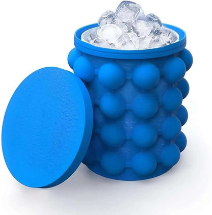 ya 14 9.20 baidi Space Saving Silicone Ice Bucket for Whiskey zing and Beer Cooling-1