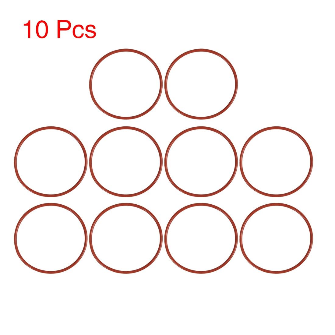 ya 13 9.15 baidi 10pcs Red Universal Silicone O-Ring Sealing Gasket Washer for Car 90mm x 3.5mm