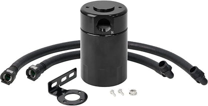 ya 4 8.14 For 19-22 for Chevy for Silverado for GMC for Sierra 5.3L Oil Catch Can Tank Oil Separator Black
