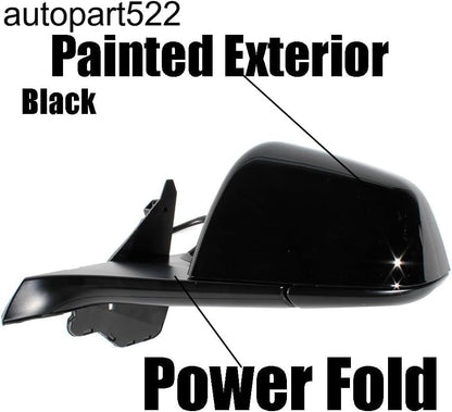 ya 14 9.20 zhengce for Tesla Model Y 2020-2023 Black Left Driver Side Mirror 13 Pin Heated-1
