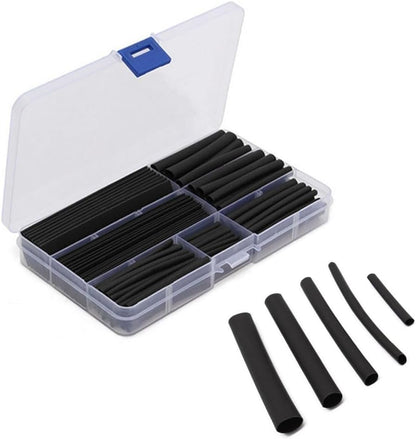 ya 13 9.15 baidi 150pcs Black Heat Shrink Tubing Tube Sleeving Car Wire Wrap Heatshrink