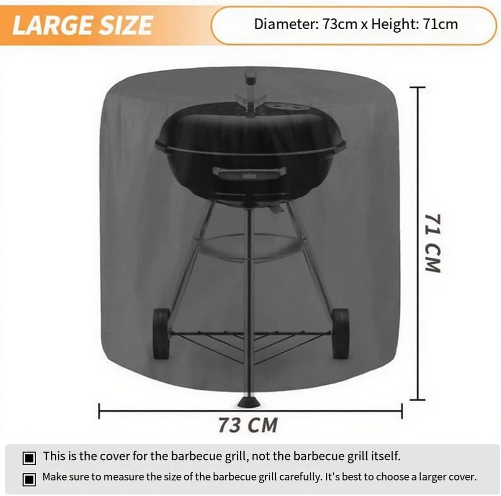 ya 14 9.20 baidi Round BBQ Cover 73x71cm for Protecting Outdoor Grills and Round Furniture-1