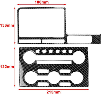 ya 4 8.14 RHD Central Control Navigation Panel Cover Trim for Nissan GTR R35 2008-2016 Car