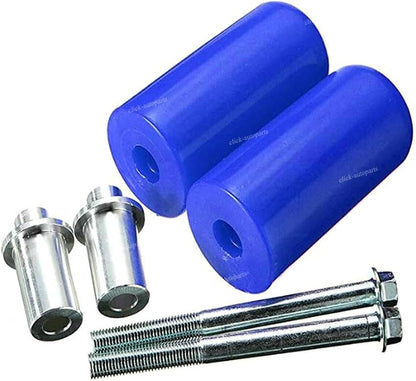 ya 2 8.15 Frame car Slider Crash Pad Protector Motorcycle Fit for Kawasaki for Yamaha Blue