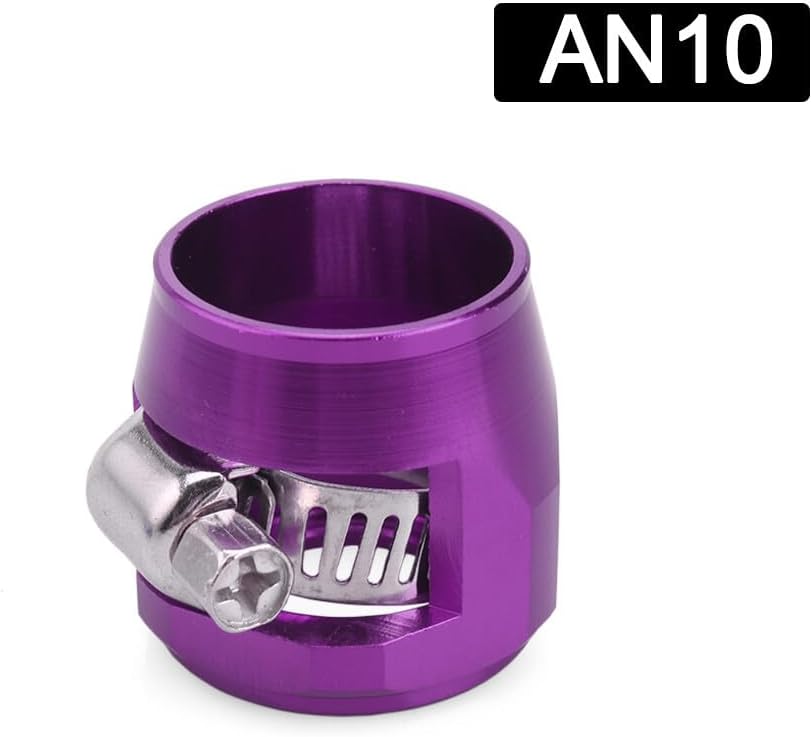 ya 4 8.14 2-pack AN10 hexagonal automotive hose polisher flexible rubber hose clamp for oil and fuel pipes