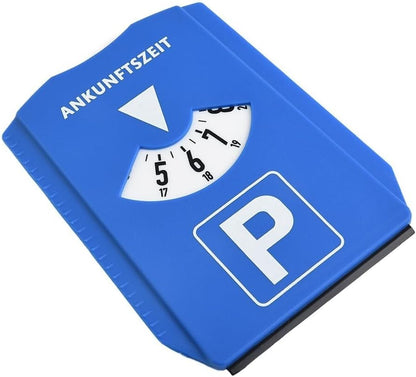 ya 2 8.15 1x Car Parking Disc Timer Clock Arrival Times Display Blue Plastic Parking