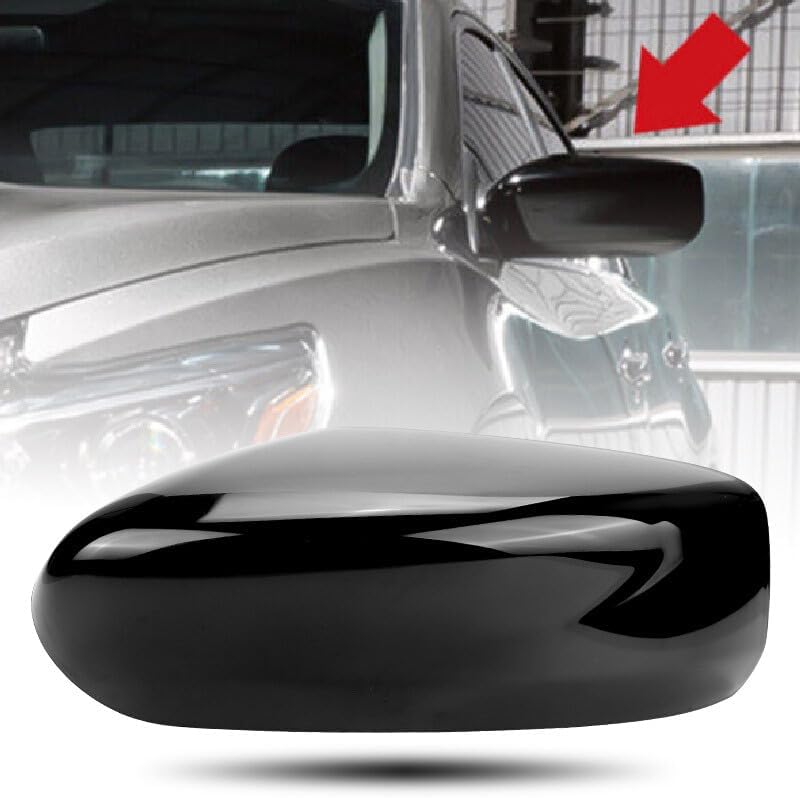 ya 11 9.14 baidiLeft Driver Side Mirror Cover Cap Black for Nissan for Altima 2013-2018 2014 2015 16