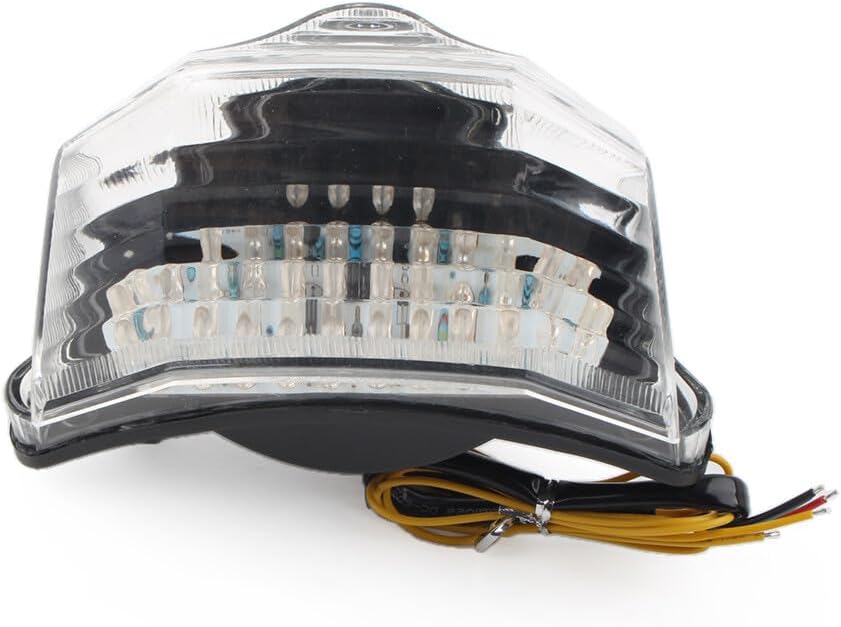 ya 4 8.14 for Yamaha FZ6 FZ600 FZ6-S2 2006-2009 Taillight Brake Turn Signal Clear Lens