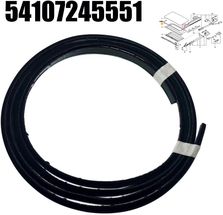 ya 23 10.7 baidi Sunroof Sliding Seal Gasket For 5er E39 E60 F10 F01 54107245551 for DURABLE New