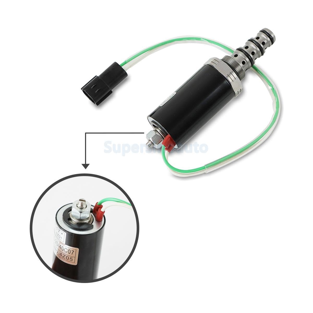 ya 16 10.20 baidi Solenoid Valve Fits Kobelco SK200-6E SK-6E for Hyundai R215-7 KDRDE5K-20 40C07-109