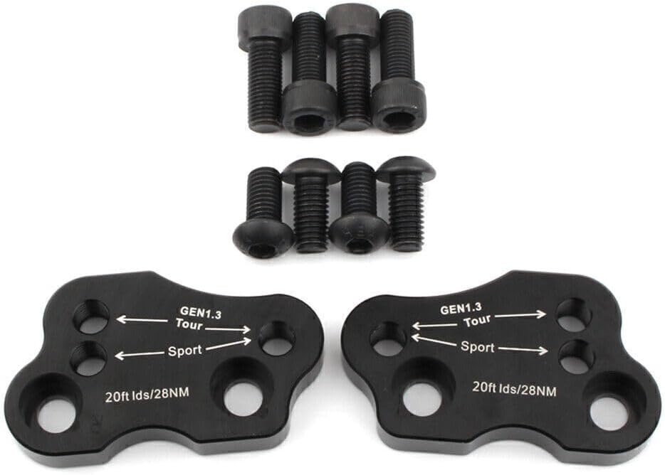 ya 13 9.15 baidi Motorcycle Adjustable Handlebar Risers Adapter BLK for Honda Goldwing GL1800 2018-20