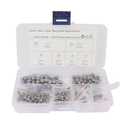 ya 16 10.20 baidi 300X Assorted Loose Bicycle Bearing Balls 1/8, 3/32,5/32, 3/16,7/32 & 1/4
