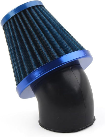 ya 5 8.10 48mm Air Intake Filter Cleaner Rubber Bend Inlet Motorcycle Stainless Steel Mesh