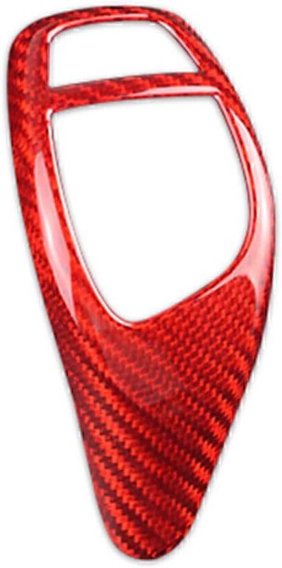 ya 4 8.14 Gear Shift Knob Cover Trim for BMW 1 2 3 4 5 6 Series X3 X5 X4 Carbon Fiber Red