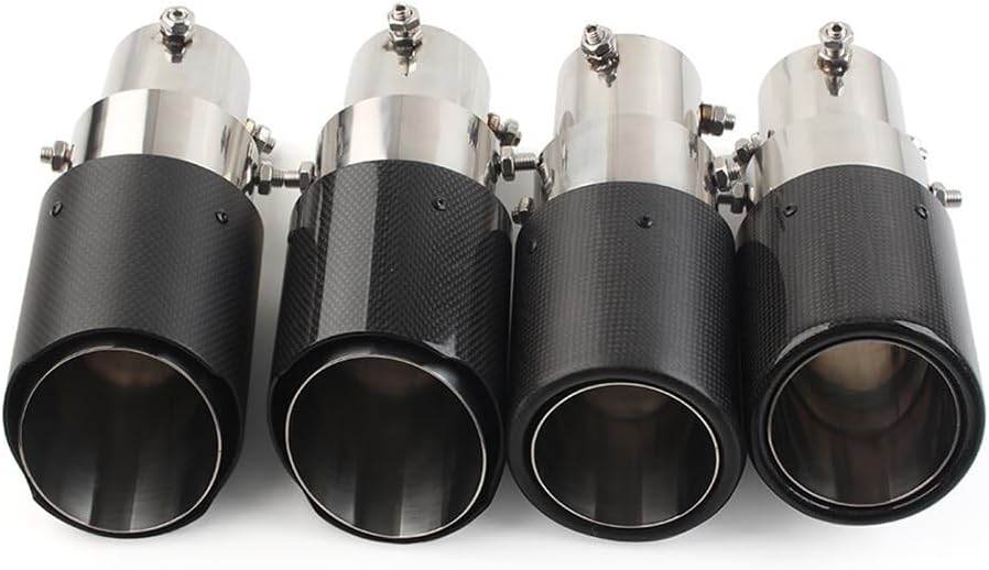 ya 6 8.14 Inter 76mm Car Muffler Tip System Pipe Mufflers Nozzle Round Outlet 89mm