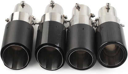 ya 6 8.14 Inter 76mm Car Muffler Tip System Pipe Mufflers Nozzle Round Outlet 89mm