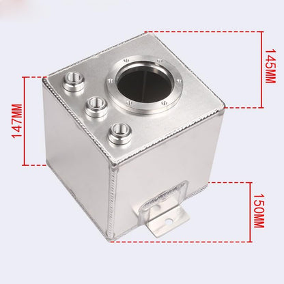 ya 5 8.10 2L Car Fuel Swirl Surge Pot Tank Alloy Surge Tank for 044Fuel Pump Billet Silver