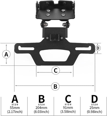 ya 13 9.15 baidi CFMOTO 675SS 675SR 675SR-R 675NK Foldable Fender Tail Tidy Eliminator License