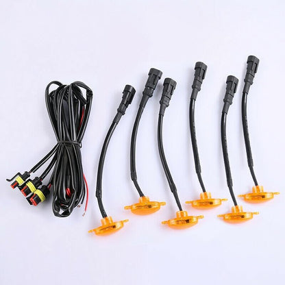 ya 7 8.24 baidi for Ford Expedition 2018-2021 Car Front Grille LED Light Raptor Style Grill 6Pcs