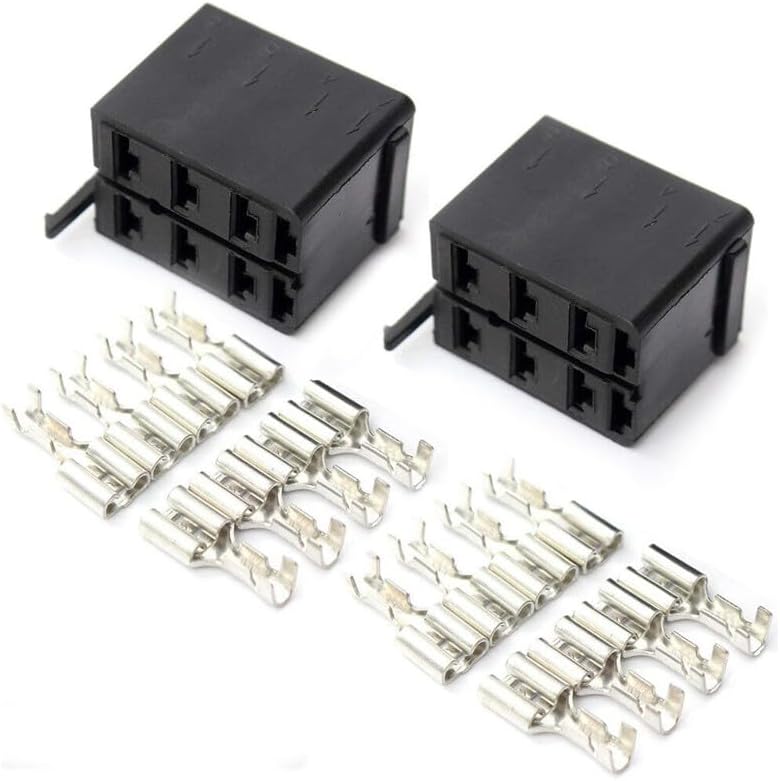 ya 9 10.24 10 Sets Carling ARB Rocker Switch Wire Terminal Connector Plug Socket Car B