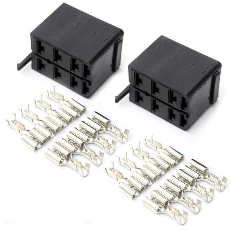 ya 6 8.14 10 Sets Carling ARB Rocker Switch Wire Terminal Connector Plug Socket Car Boat 