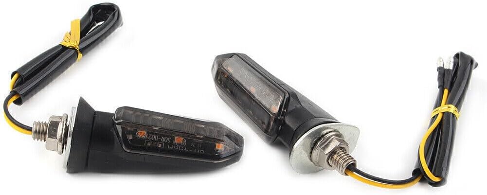 ya 14 9.20 zhengce 2X Universal LED Turn Signal Indicator Amber Blinker Light Lamp Smoke-1