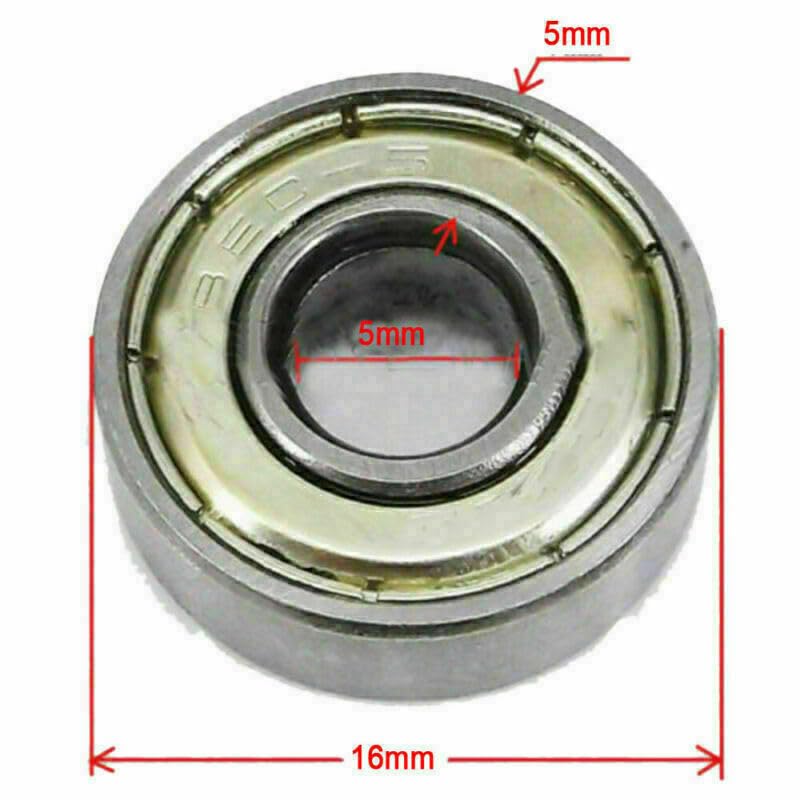 ya 16 10.20 baidi 10Pcs Durable Carbon Steel Portable Deep Groove Ball Bearing for Mini ature 625zz