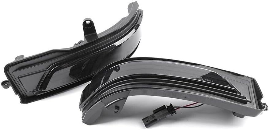 ya 4 8.10 2-Pack Dynamic Amber LED Smoke Lens Side Mirror Signal Lights for 2019-2022 for Ram 1500