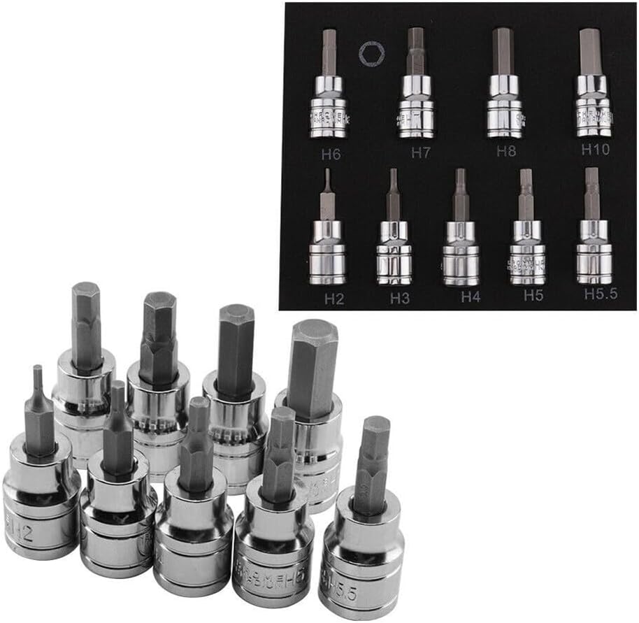 ya 14 9.20 baidi Sockets Hex Bit Socket 3/8 Drive & Drill Metric 2-10mm For Power Tool New-1