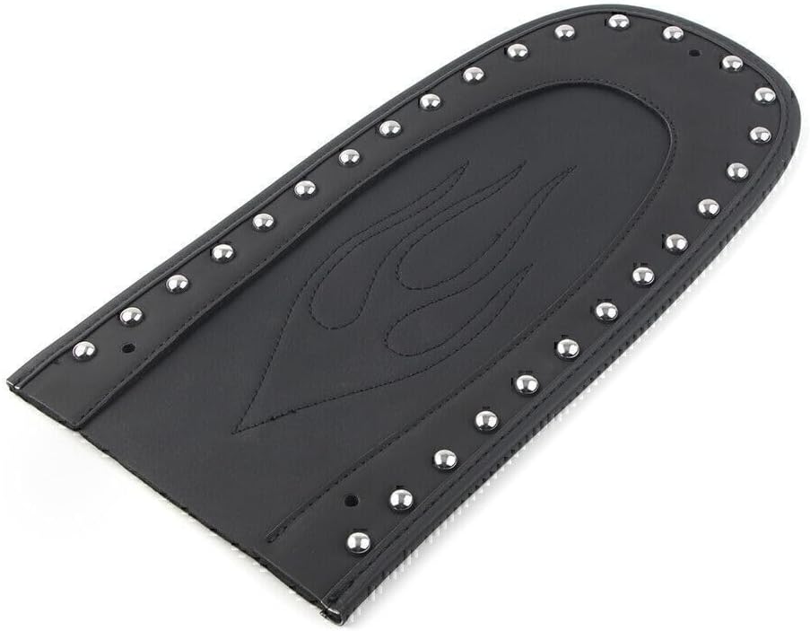 ya 4 8.10 Leather Flame for SEAT Rear mudguardBib for Harley Street Glide FLHX 2006-2019 Black