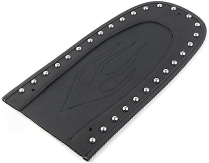 ya 4 8.10 Leather Flame for SEAT Rear mudguardBib for Harley Street Glide FLHX 2006-2019 Black