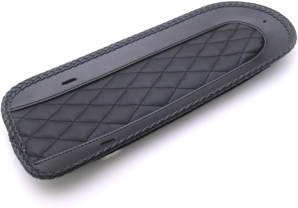 ya 14 9.20 zhengce Black Diamond Rear Fender Bib PU Leather for Harley Solo for Seat Touring F-1