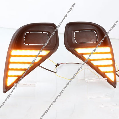 ya 14 9.20 zhengce for Toyota Highlander 2020-23 Working LED Fog Lamp Daytime Running Light u-1