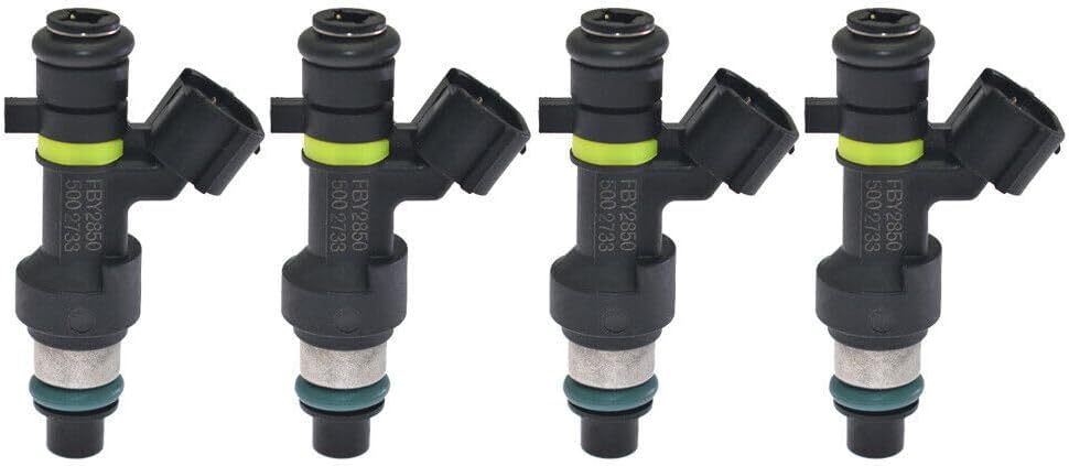 ya 10 9.16 baidi 4pcs Fuel Injectors FBY2850 for Nissan Versa Cube Sentra NV200 07-14 16600-EN200