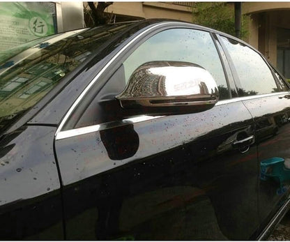 ya 11 9.14 baidiMatt Chrome Mirror Cover for Audi A3 S3 for A4 S4 A5 S5 A6 s6 RS6 Q3 RSQ3 08-11-