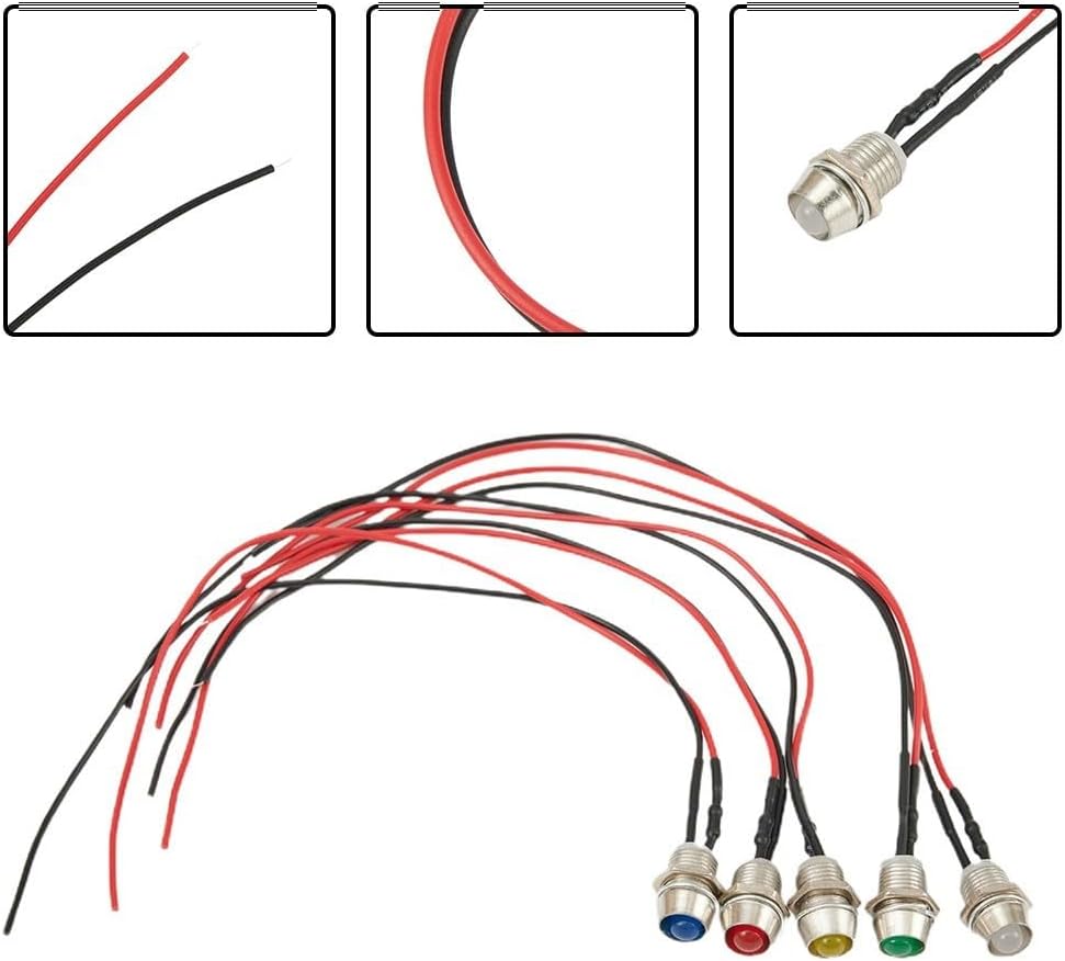 ya 13 9.15 baidi LED Flashing Light 12V DC Indicator Dashboard Panel Luminous Lamp Driving Bulbs