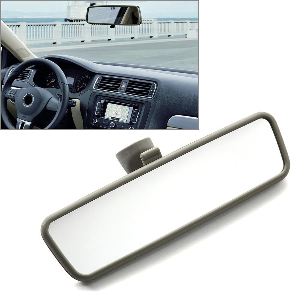 ya 4 8.10 Interior Inner Rear View Rearview Mirror Fit for VW for Bora for Jetta for Golf for Passat B5 Gray