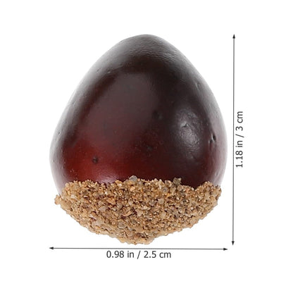 ya 13 9.15 baidi 20 Pcs Simulated Chestnut Nuts Simulation Chestnuts Decorative Artifical